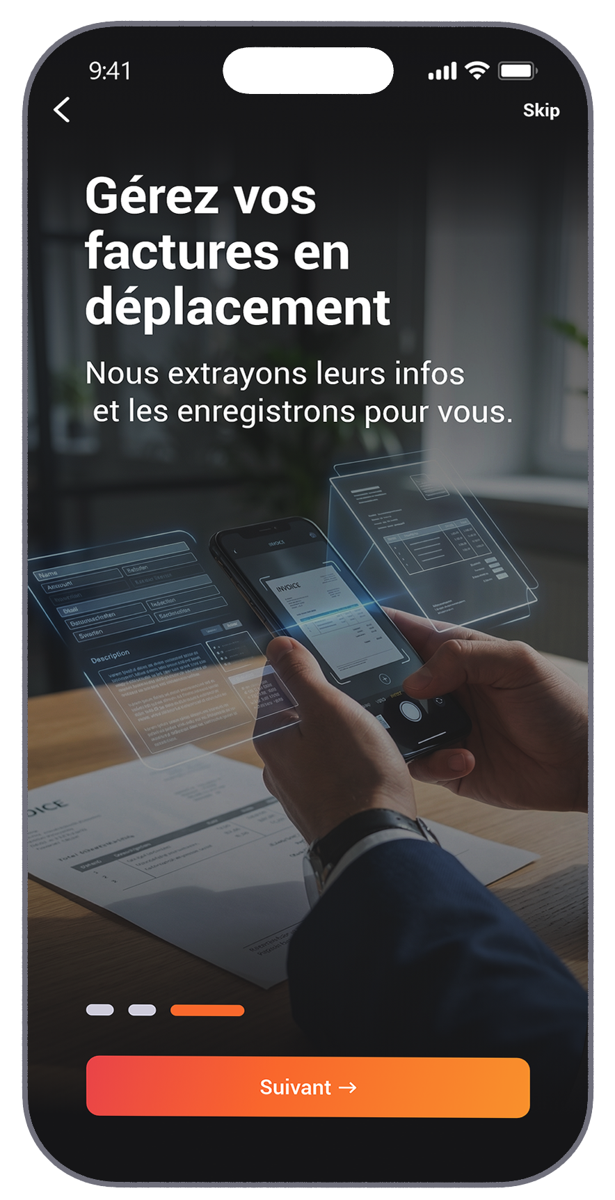 Gérez vos factures en déplacement